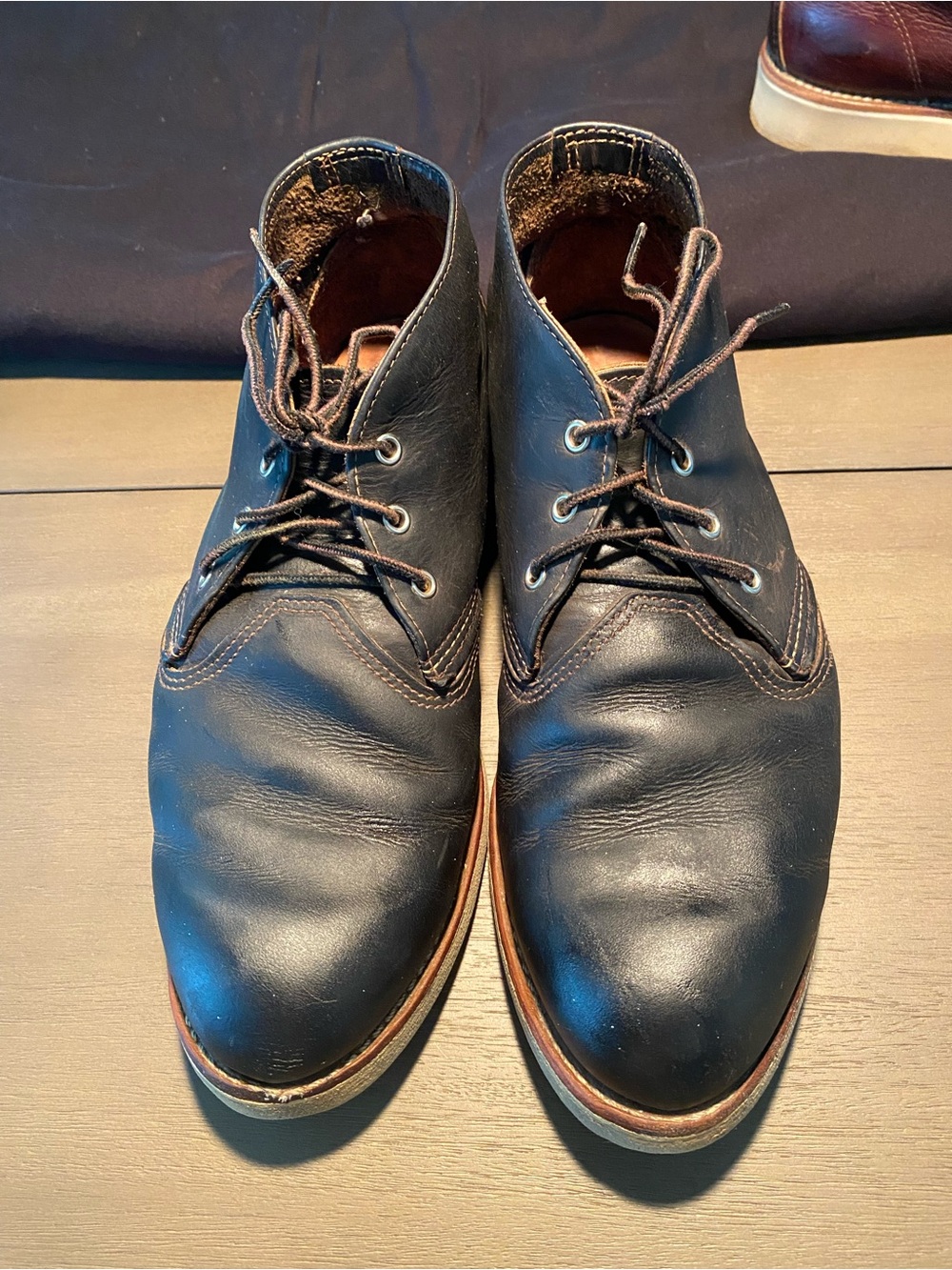 Red Wing Shoes Black Leather Chukka Boots